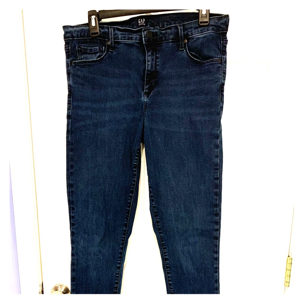 GAP Mid Rise True Skinny Jeans Size 32 Tall